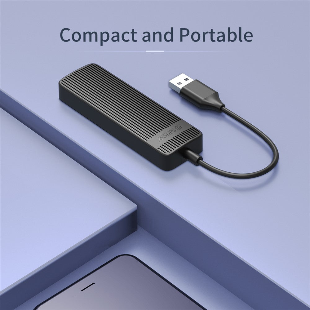 ORICO FL02 Multi-Port USB2.0 Hub Mini Portable Mini USB Adapter High-speed Sync Converter for Laptops