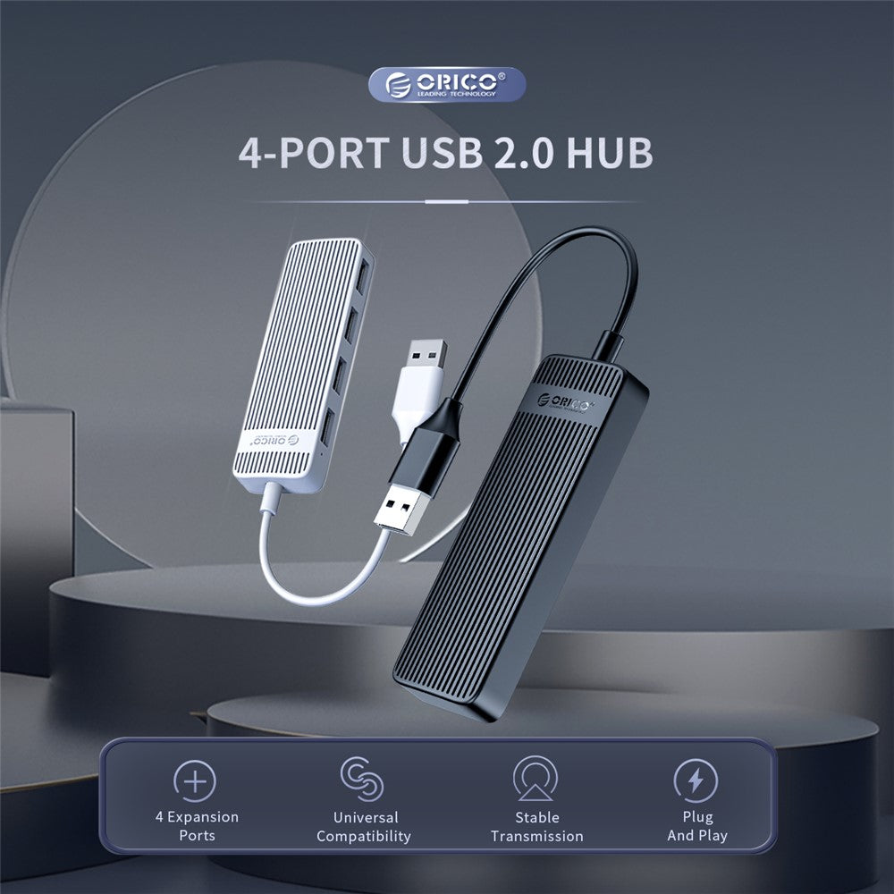 ORICO FL02 Multi-Port USB2.0 Hub Mini Portable Mini USB Adapter High-speed Sync Converter for Laptops