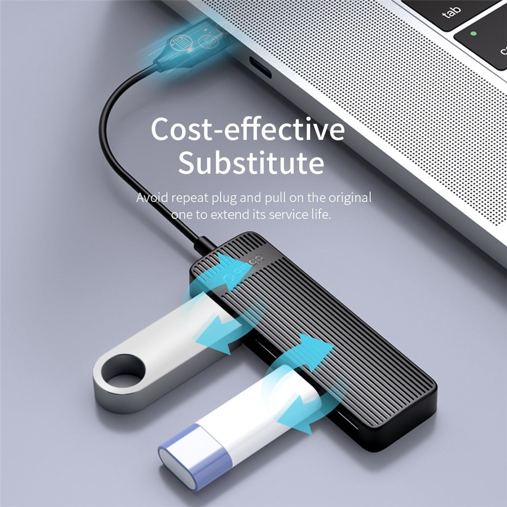 ORICO FL02 Multi-Port USB2.0 Hub Mini Portable Mini USB Adapter High-speed Sync Converter for Laptops