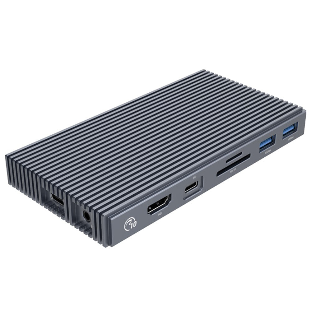 ORICO CDH-9N Multi-Port Docking Station Mini USB Hub with 10Gbps USB3.1/HD/Gigabit LAN/3.5mm Audio Jack for Laptop