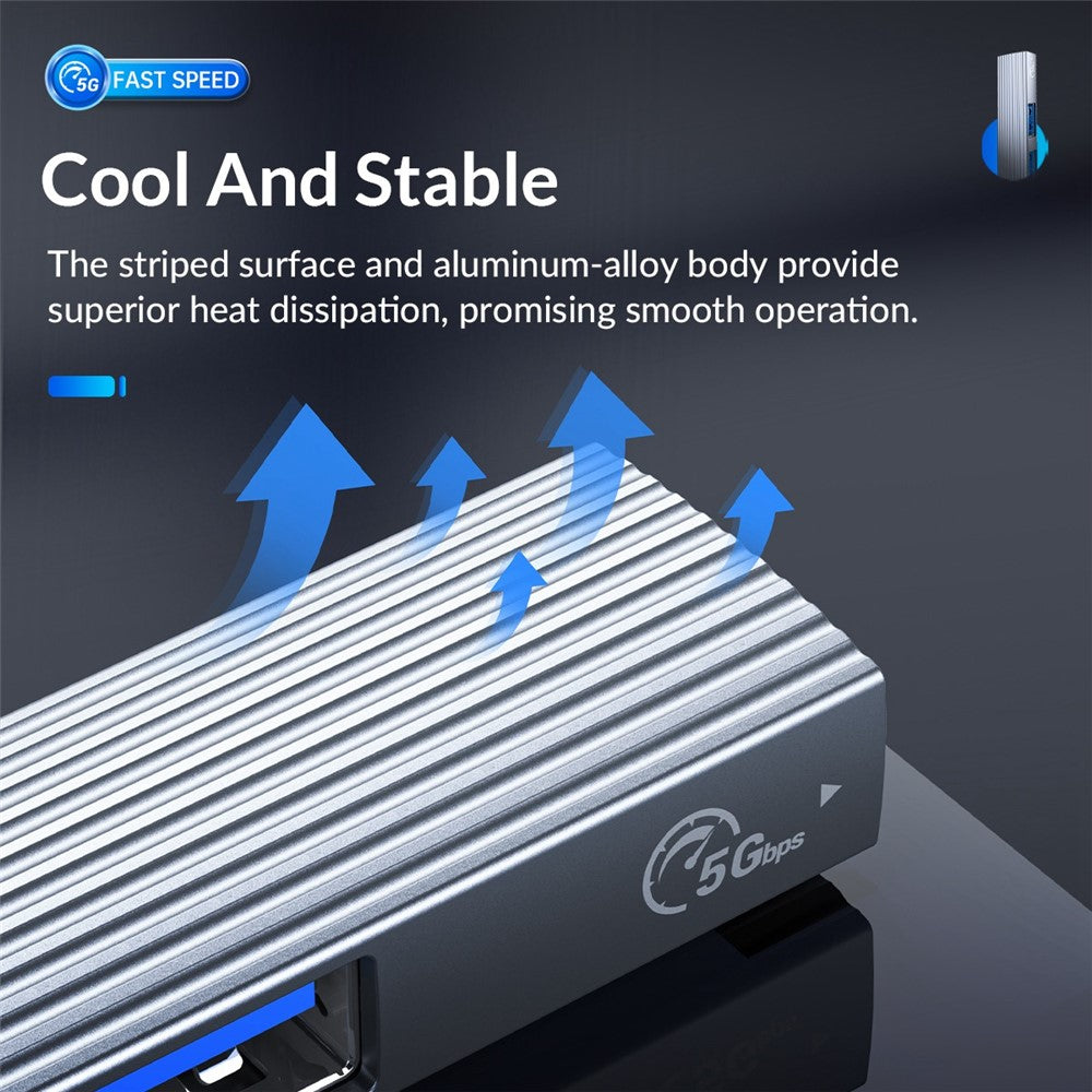 ORICO AH-A12F 4-Port USB3.0 HUB USB to USB3.0+USB2.0+TF Card Slot Adapter Converter Support Card Reader
