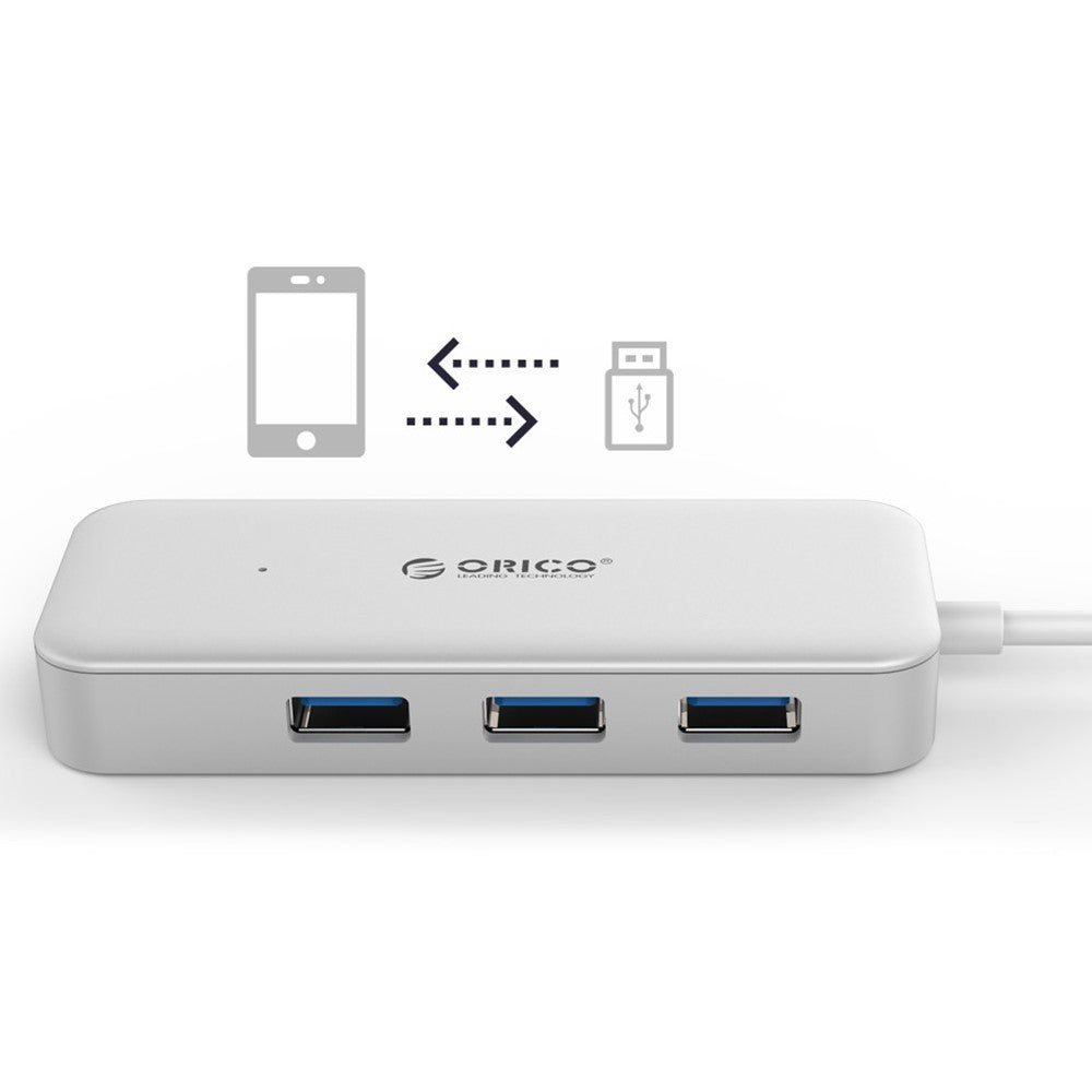 ORICO TC4U-U3 Type-C to USB-A Hub 4-Ports USB3.0 Hub Adapter 5Gbps High-Speed Transmission Converter with OTG Function