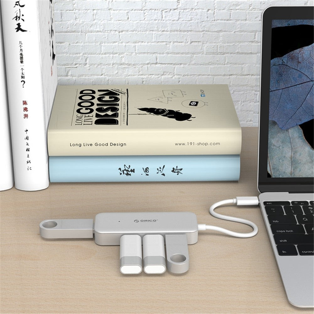 ORICO TC4U-U3 Type-C to USB-A Hub 4-Ports USB3.0 Hub Adapter 5Gbps High-Speed Transmission Converter with OTG Function