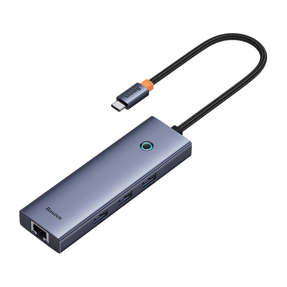 BASEUS BS-OH109 4-In-1 Type-C Extension Docking Hub with HD 4K Video Output, 3xUSB 3.0, RJ45 Ethernet Port