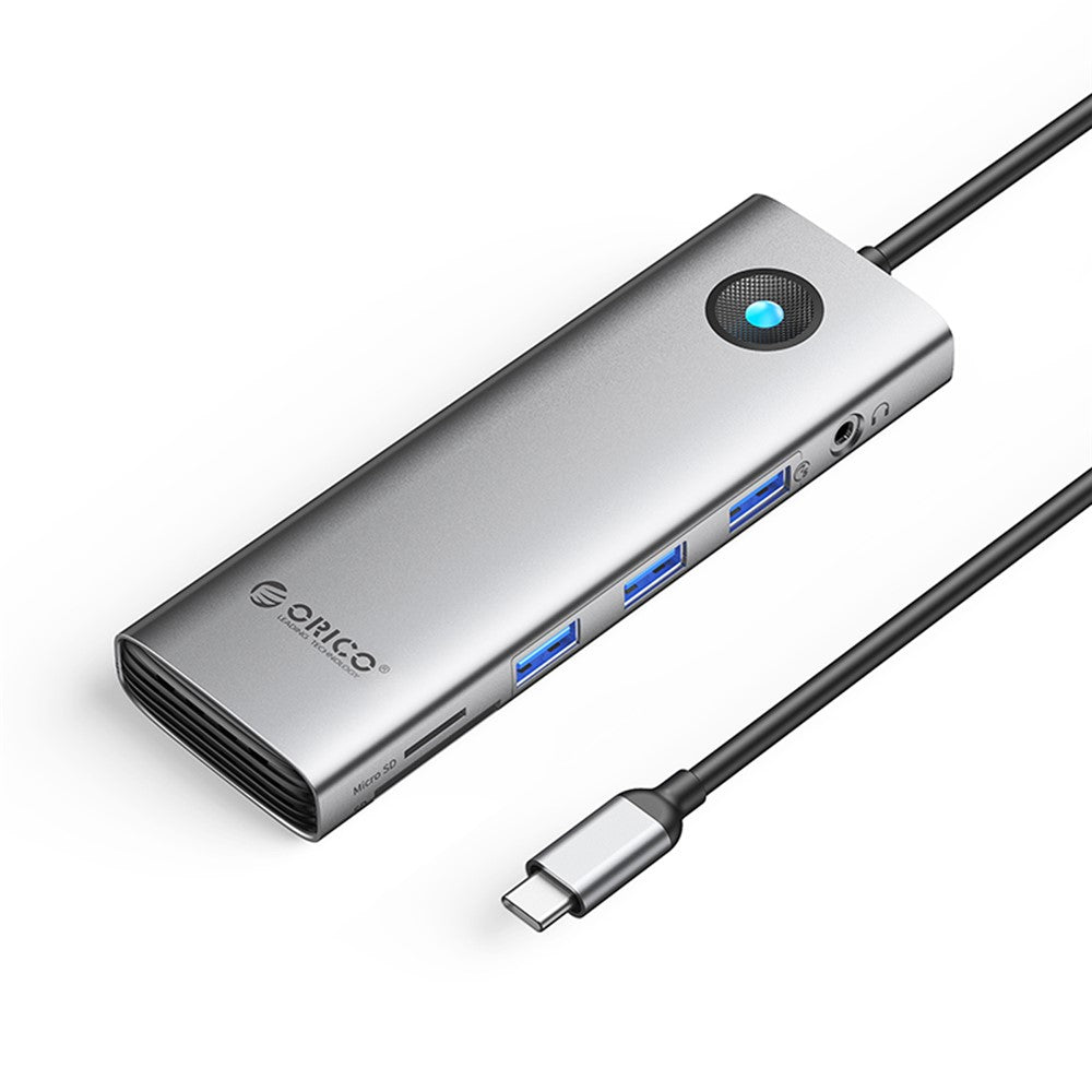 ORICO PW11-10P 10 in 1 Docking Station HD+VGA+SD / TF+3.5mm Audio PD 100W Charging Multifunctional Type-C Hub