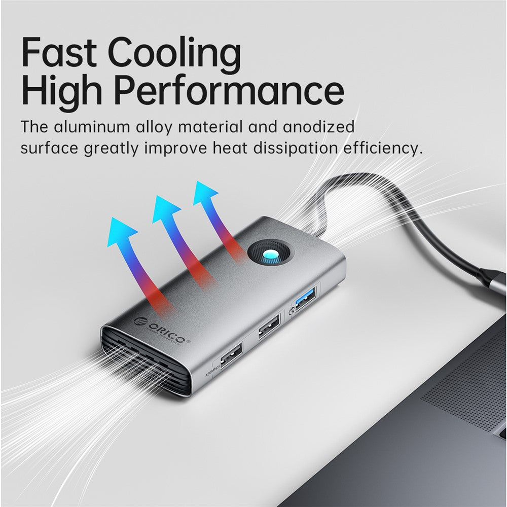ORICO PW11-5P 5 in 1 Docking Station 4K Video PD 60W Charging Multifunctional Type-C Hub