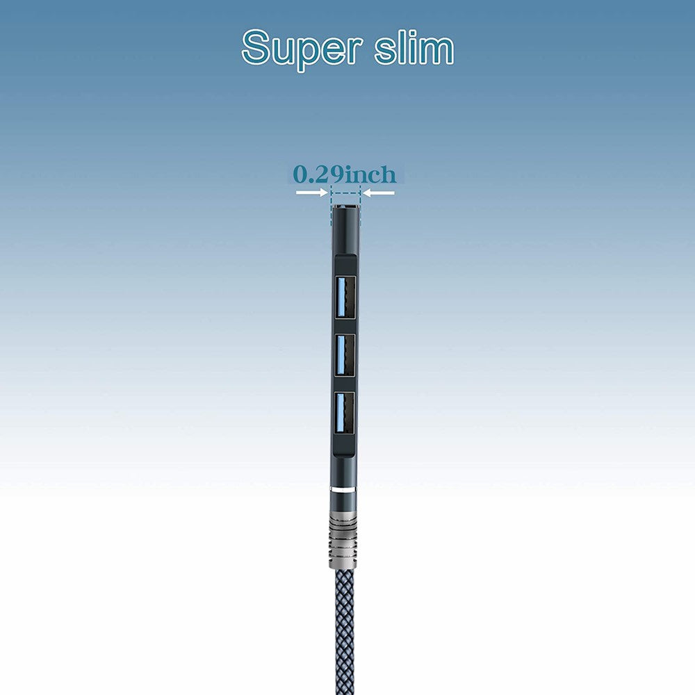 4-in-1 USB to USB2.0x3 + USB3.0 USB Hub Aluminum Alloy Laptop Computer Adapter