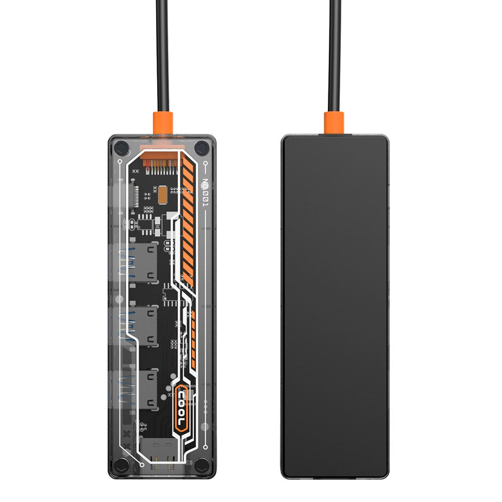 SW5H 5 Ports Type-C Hub Adapter Type-C to Type-C PD Fast Charge+USB 3.0+USB 2.0x2+HD Dock Station Clear Converter