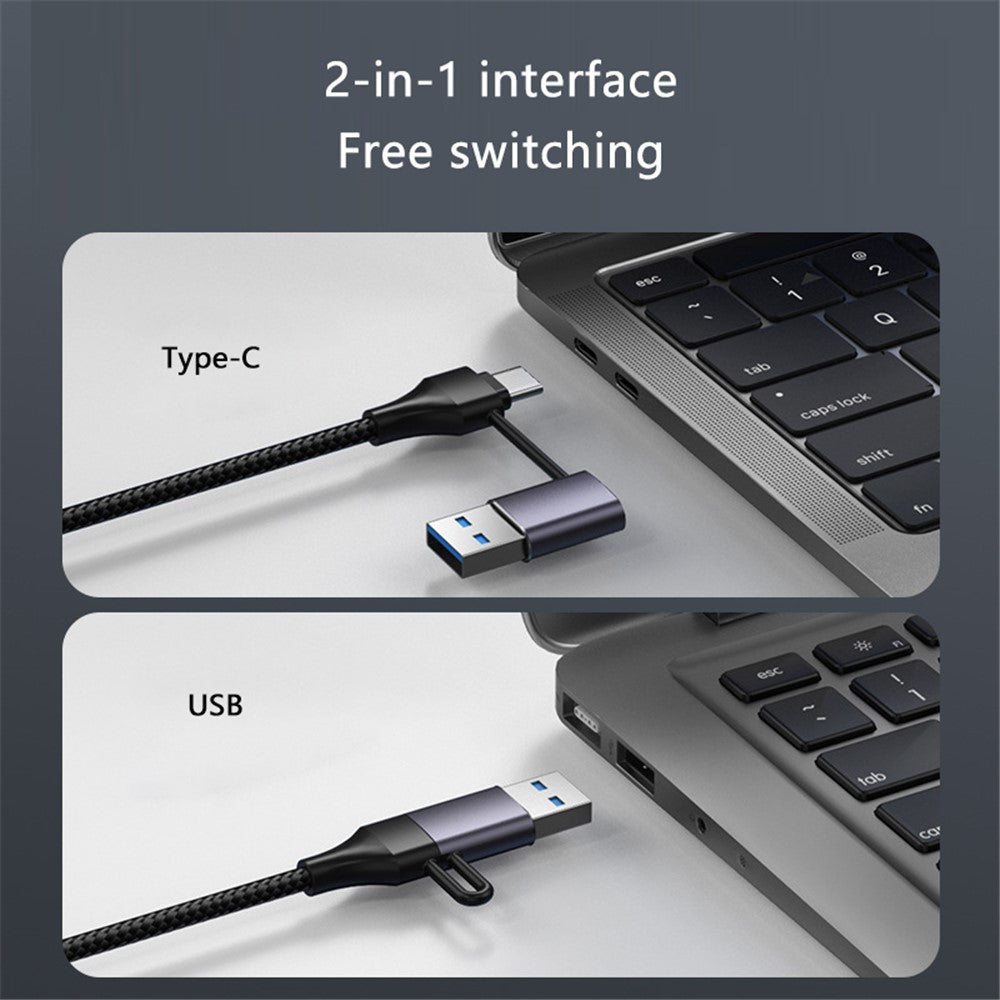 T513 Docking Station USB / Type-C to USB3.0x3+USB-C+Gigabit Laptop Adapter