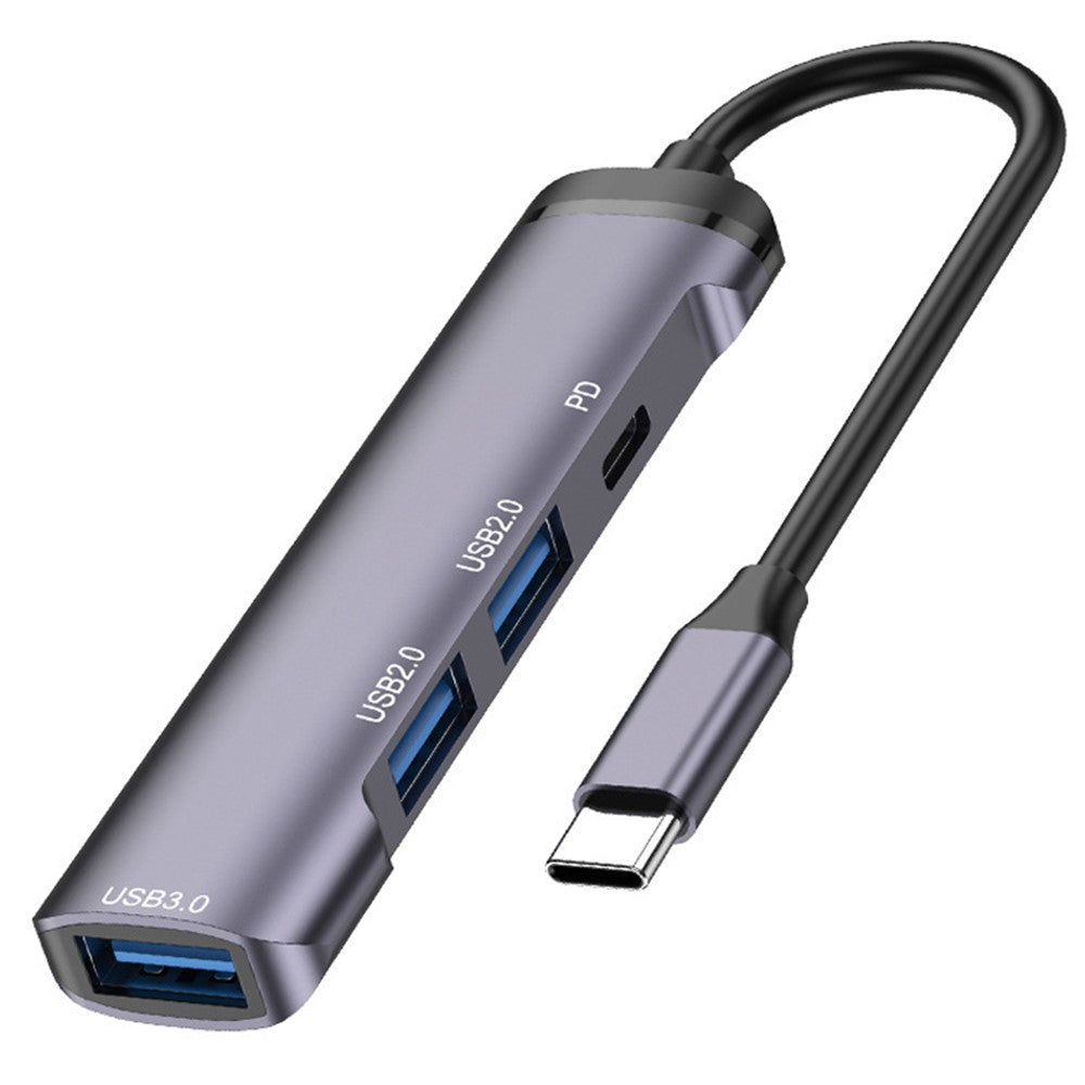 T506 USB-C 3.0 Adapter Hub Multi-Port Converter to PD+USB 3.0+2xUSB 2.0
