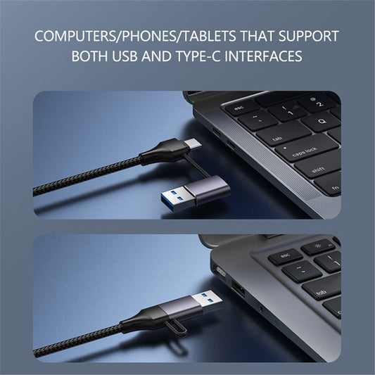 T205 USB / Type-C to USB2.0x2 + USB3.0 + TF / SD Slot USB Hub Laptop Phone Docking Station