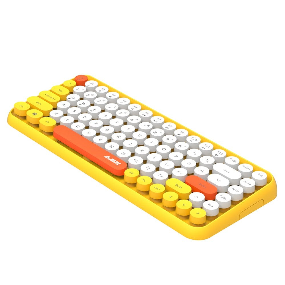 AJAZZ 308I Wireless Bluetooth-compatible Keyboard Mini Portable 84-Key Keyboard