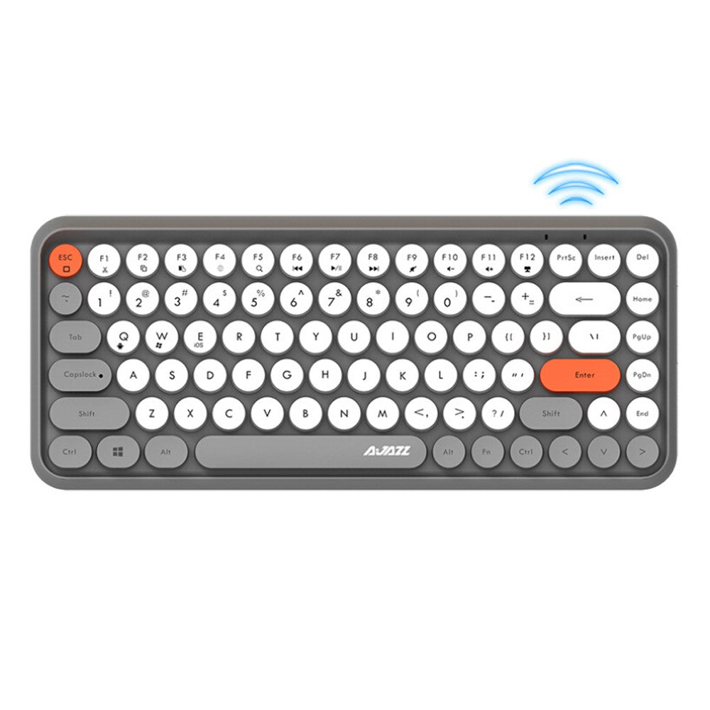 AJAZZ 308I Wireless Bluetooth-compatible Keyboard Mini Portable 84-Key Keyboard
