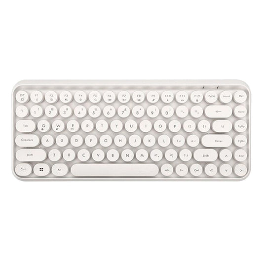 AJAZZ 308I Wireless Bluetooth-compatible Keyboard Retro Round Keycap 84-Key Keyboard