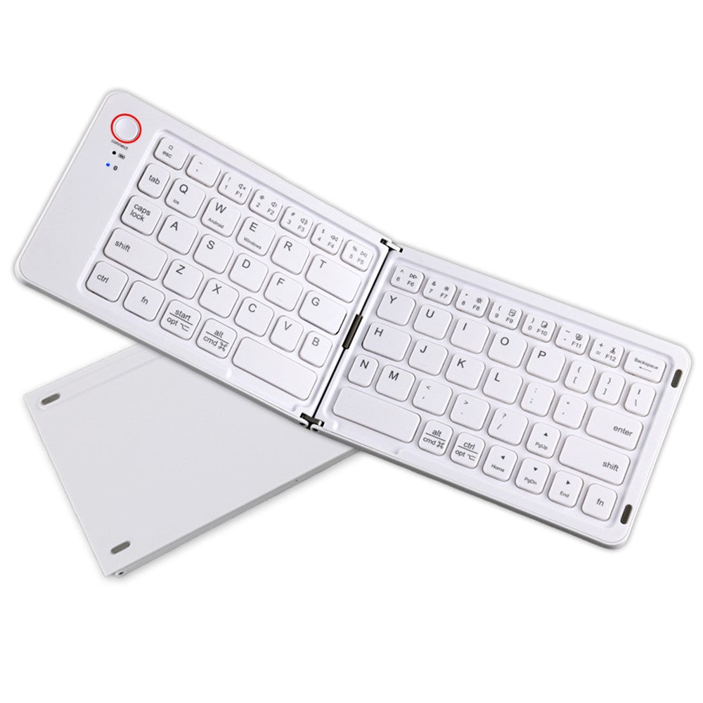 B203 Portable Bi-Fold Bluetooth-compatible Keyboard Universal Laptop Tablet Phone Wireless Keyboard