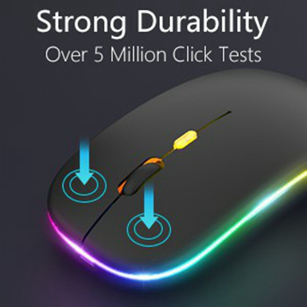 RGB-030 RGB Colorful Backlight 10-inch Wireless Bluetooth-compatible Keyboard Mouse Set