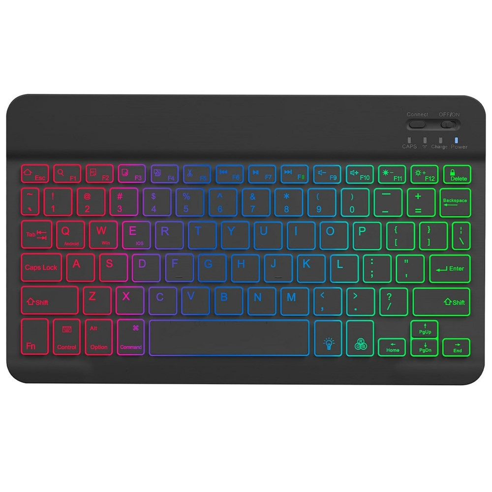 RGB-030 RGB Colorful Backlight 10-inch Wireless Bluetooth-compatible Keyboard