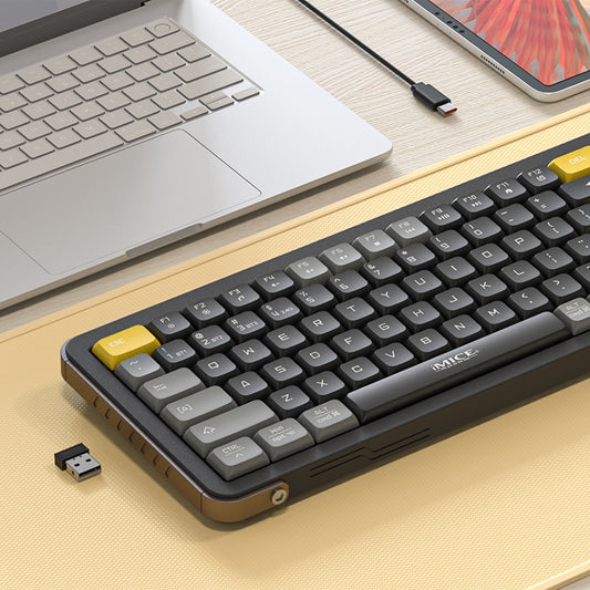 IMICE AN-800 99 Keys 2.4G + Bluetooth-compatible Wireless Keyboard Scissor Switch Rechargeable Keyboard