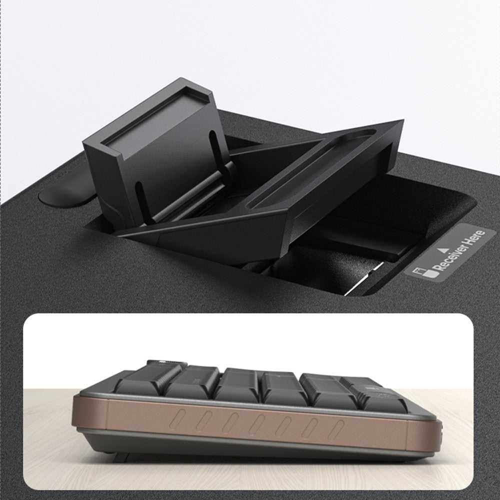 IMICE AN-800 99 Keys 2.4G + Bluetooth-compatible Wireless Keyboard Scissor Switch Rechargeable Keyboard