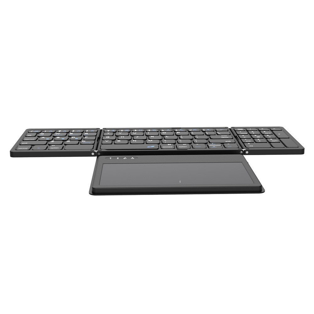 B055 Portable Folding Bluetooth-compatible Keyboard Universal Laptop Tablet Wireless Keyboard with Touchpad