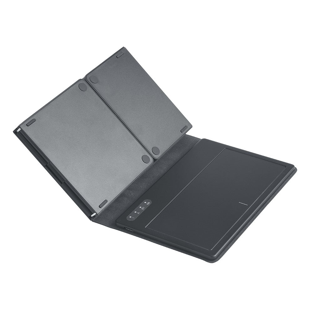 B055 Portable Folding Bluetooth-compatible Keyboard Universal Laptop Tablet Wireless Keyboard with Touchpad