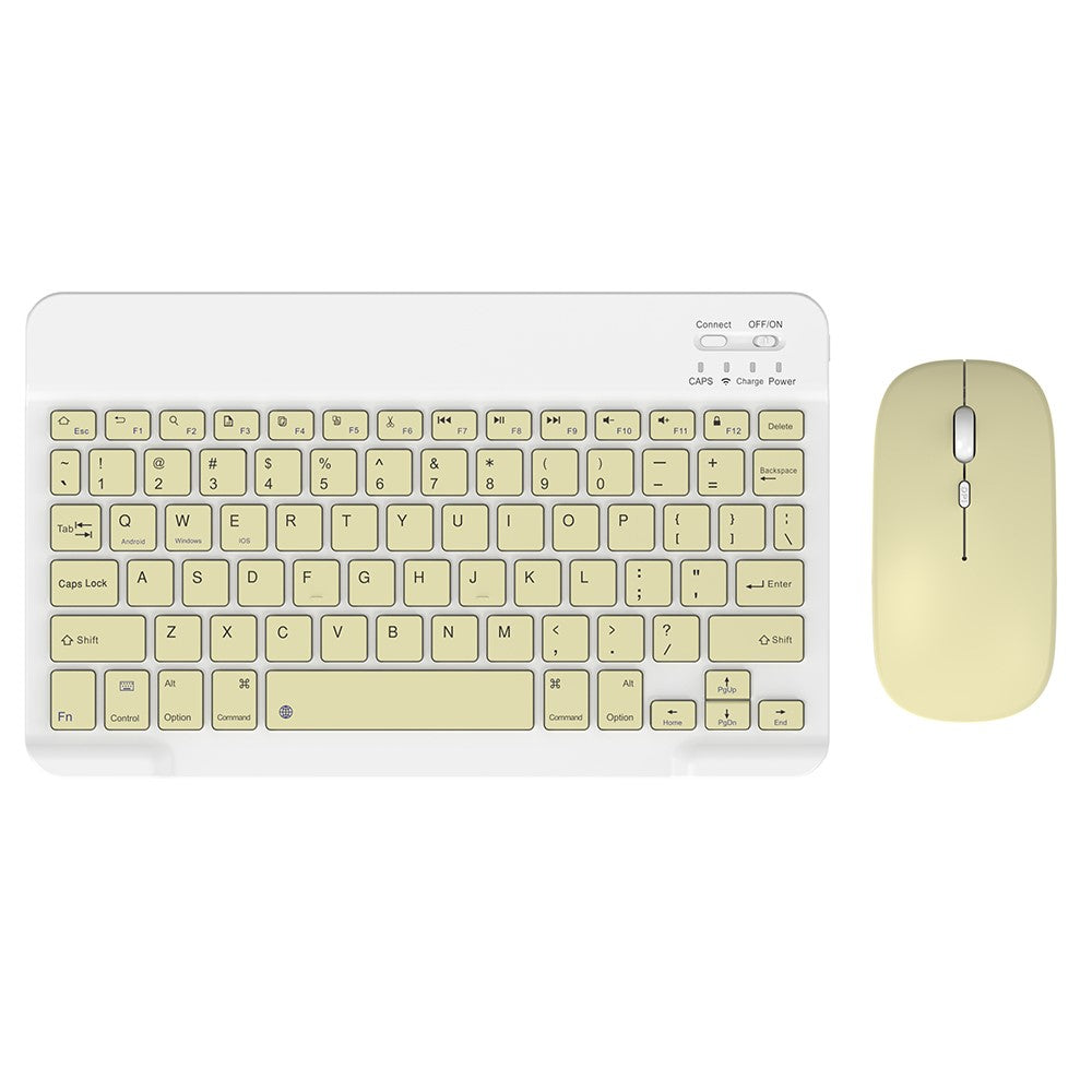 030 Wireless Keyboard and Mouse Combo 10-inch Rechargeable Mouse Keyboard Set for Mac / iOS / Windows / Android