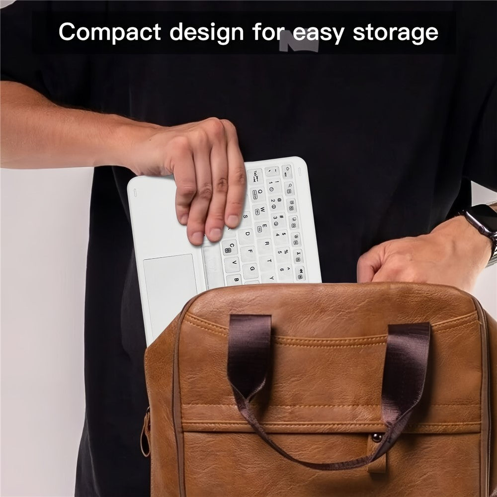 172 Wireless Keyboard and Mouse Combo RGB Backlit Bluetooth-compatible 5.1 Keyboard Mouse Set with Touchpad