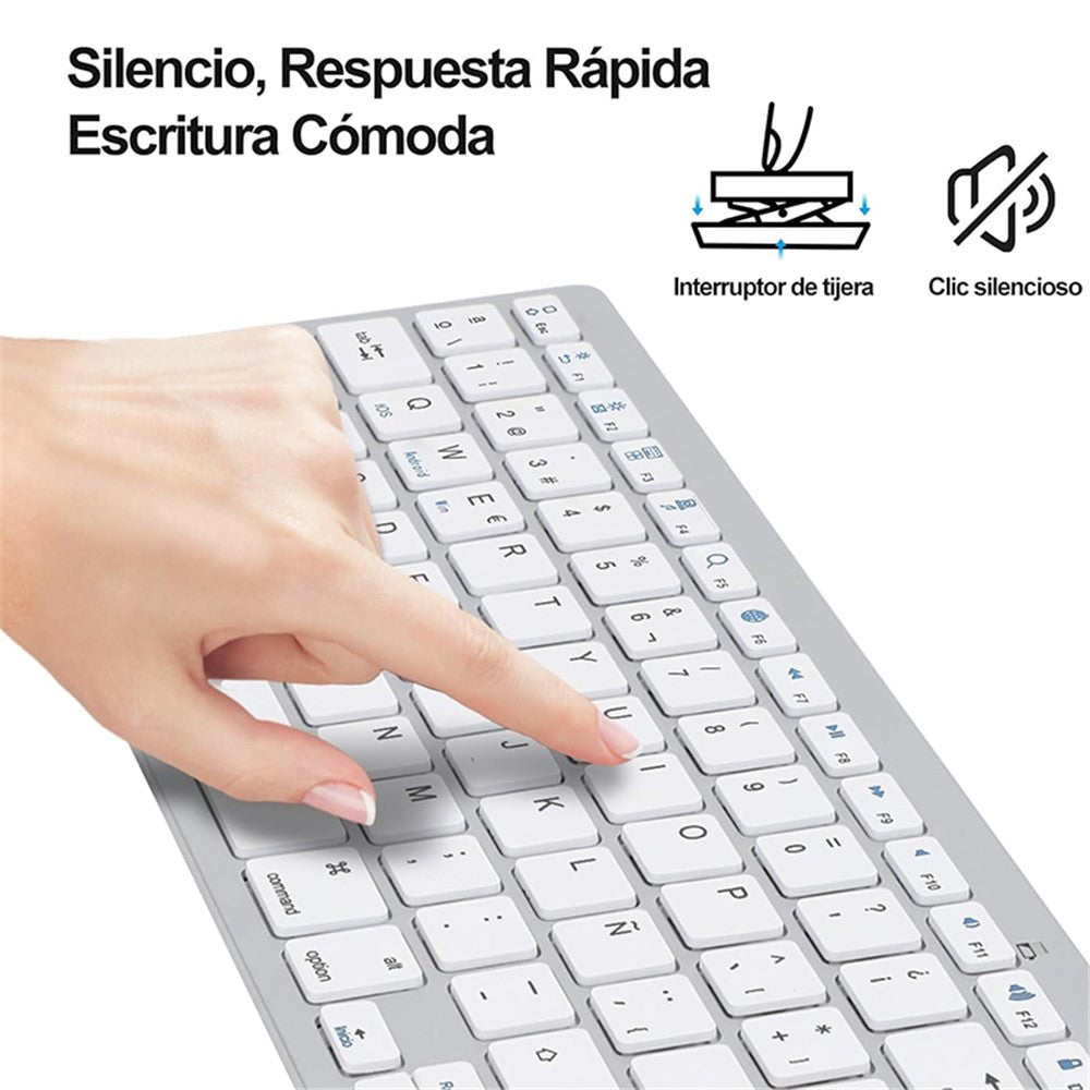 X5 (SP) Spanish Universal Wireless Bluetooth-compatible Keyboard for Smart Phone / Tablet