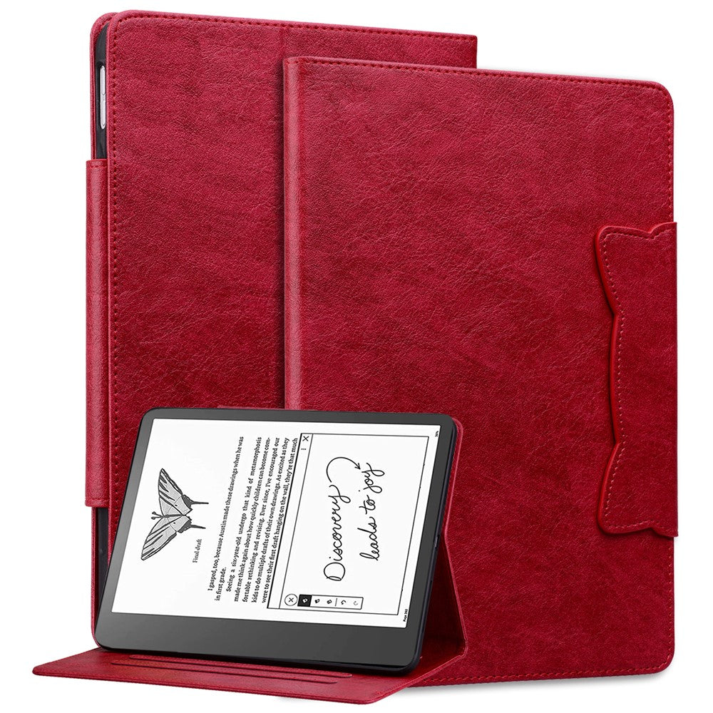 For Amazon Kindle Scribe Stand Case Card Slot PU Leather Tablet Cover