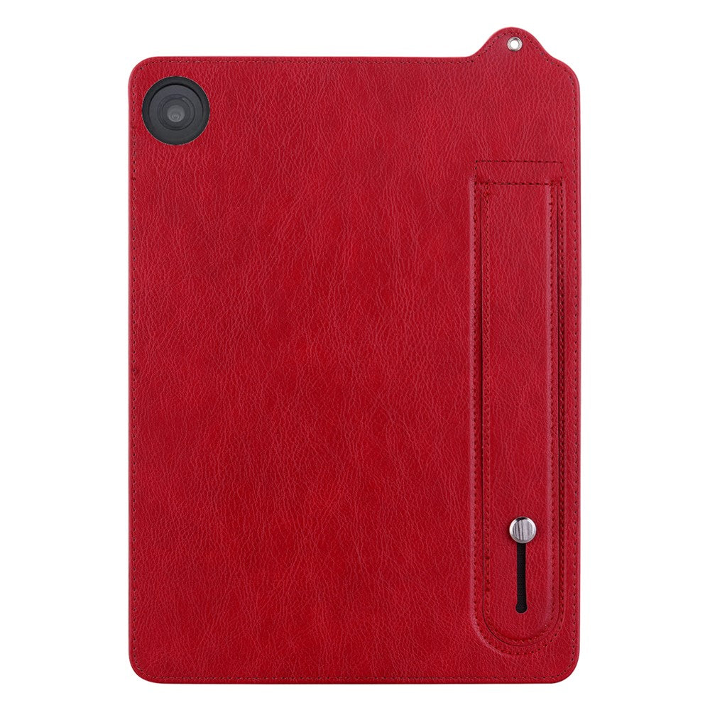 Tablet Case For Amazon Fire HD 8 (2018) / (2017) / (2016) / (2015) Hand Strap Kickstand Leather Cover