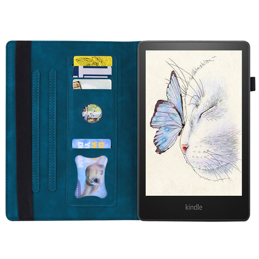 For Amazon Kindle Paperwhite (2024) Case PU Leather Protective Folio Tablet Cover with Card Holder