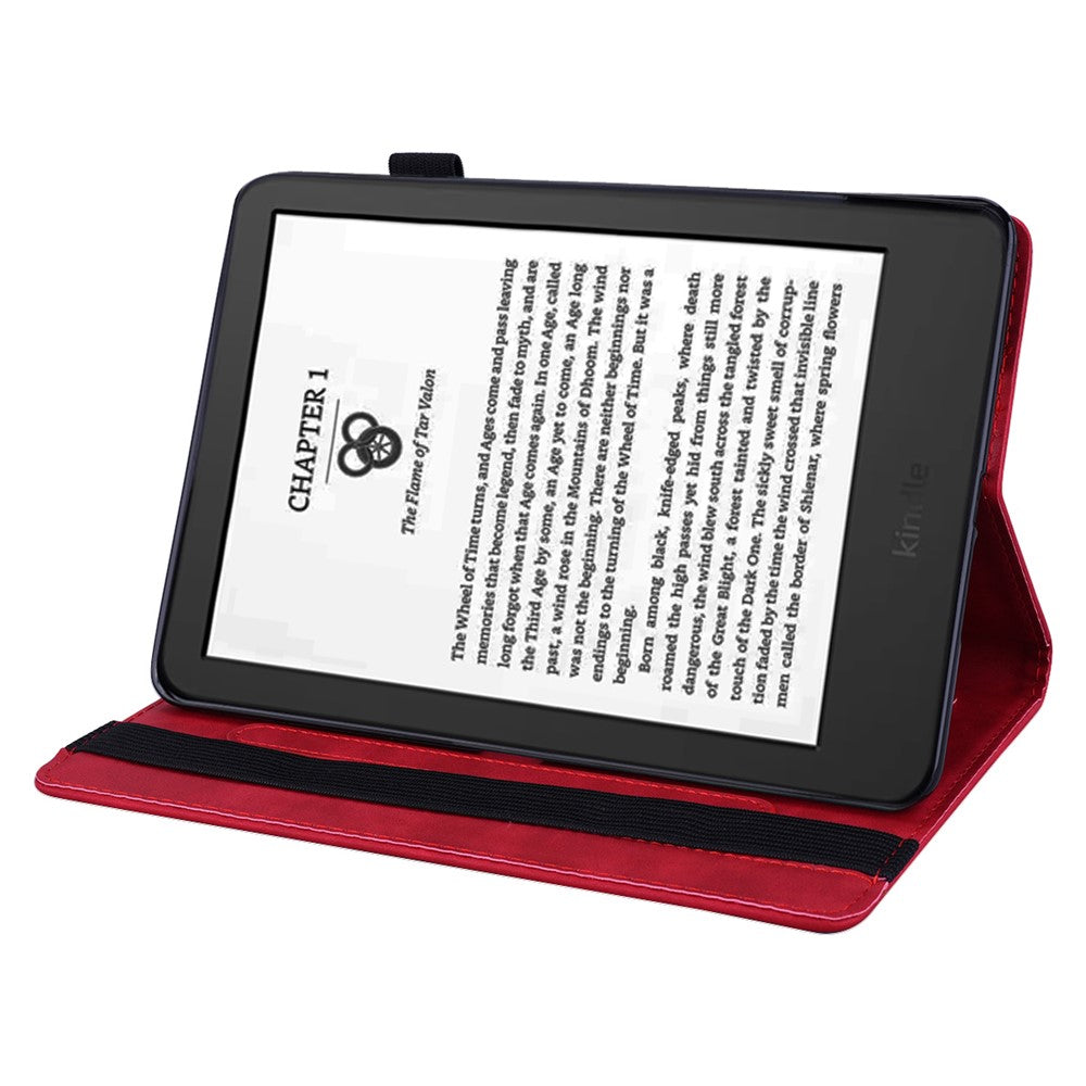 For Amazon Kindle Paperwhite (2024) Case Flower Pattern Leather Tablet Cover
