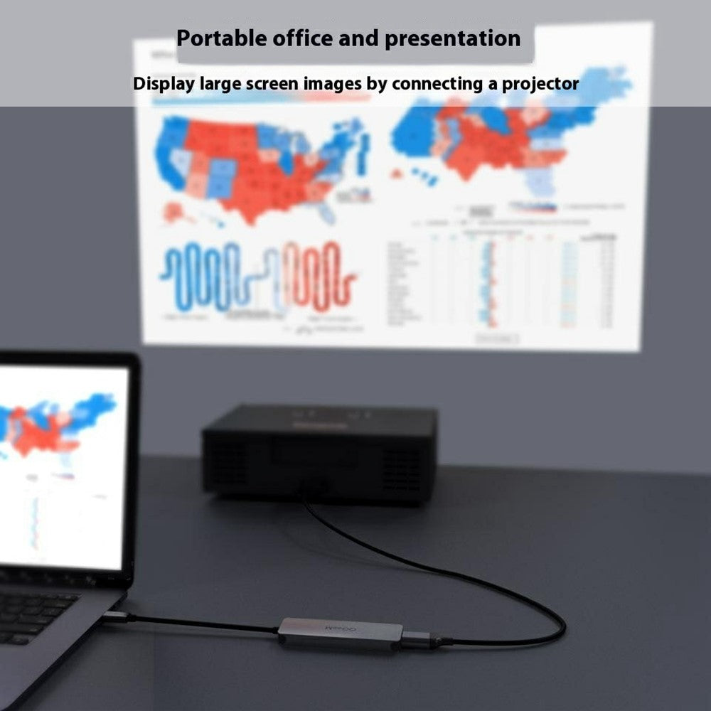 QGEEM UH05 5 In 1 USB C Hub with USB 3.0 USB 2.0 HD Port SD TF Card Reader Expansion Dock