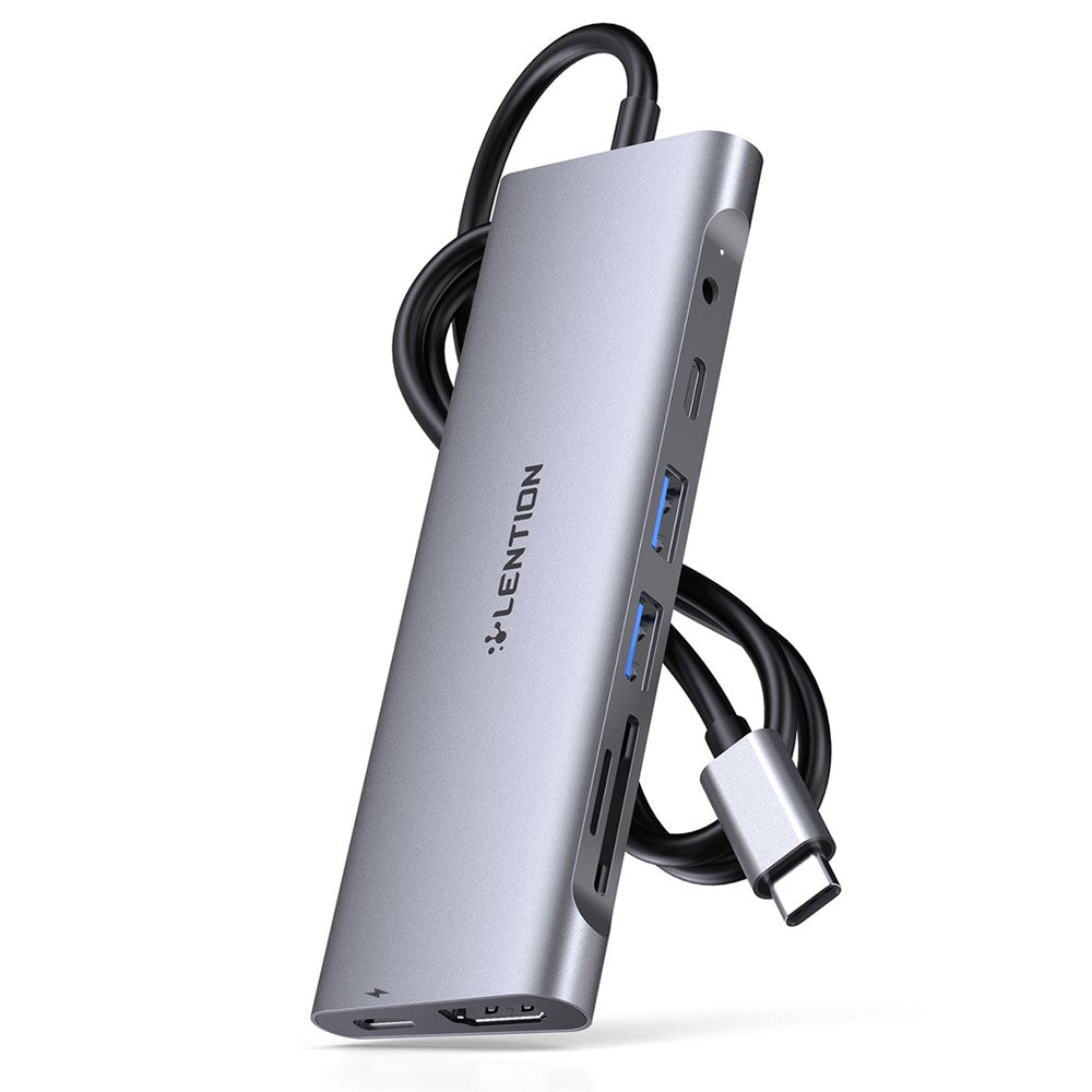 LENTION C37 HACR-1M USB-C Hub Adapter Multi-port Docking Station Type-C Converter Compatible with macOS, Windows, Vista, Linux Systems