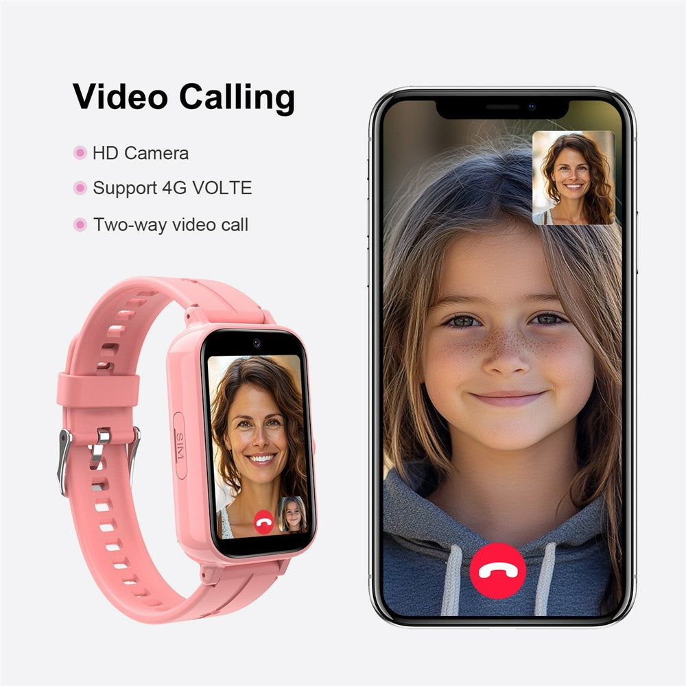 DH13S 1.57 Inch IPS Touch Screen Kids Smart Watch 4G Calling SOS GPS Tracking Wristwatch (Europe / Asian / Africa Version)
