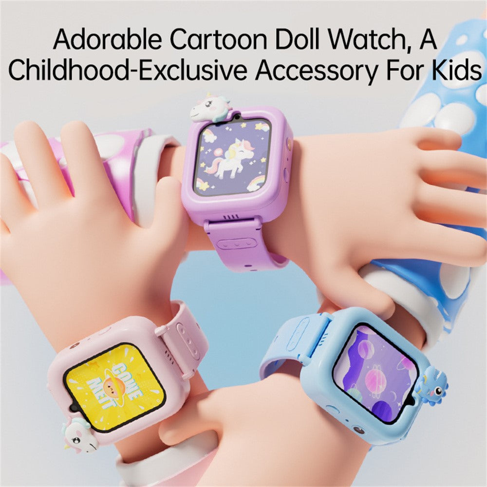 K90 1.83 Inch Touch Screen Kids Smart Watch Built In 36 Games Video Recorder Music Player with Flashlight