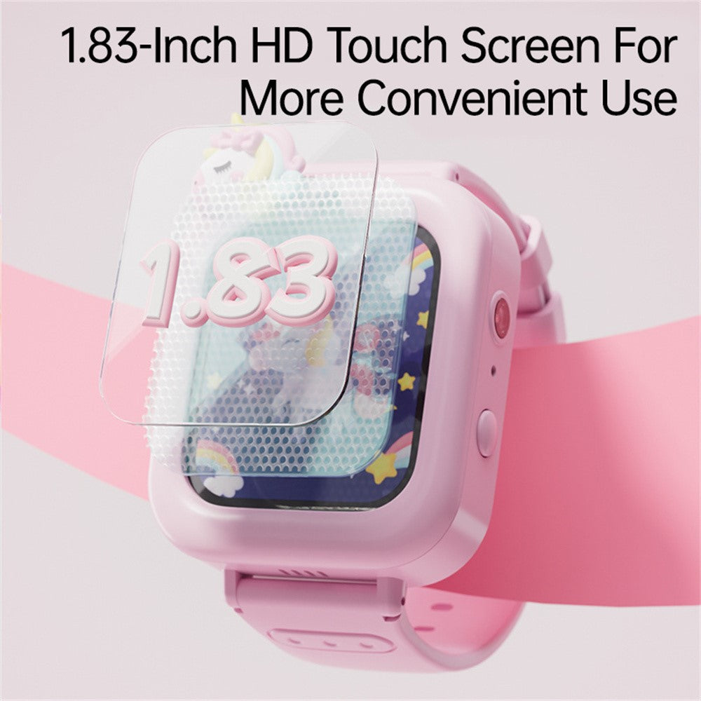 K90 1.83 Inch Touch Screen Kids Smart Watch Built In 36 Games Video Recorder Music Player with Flashlight