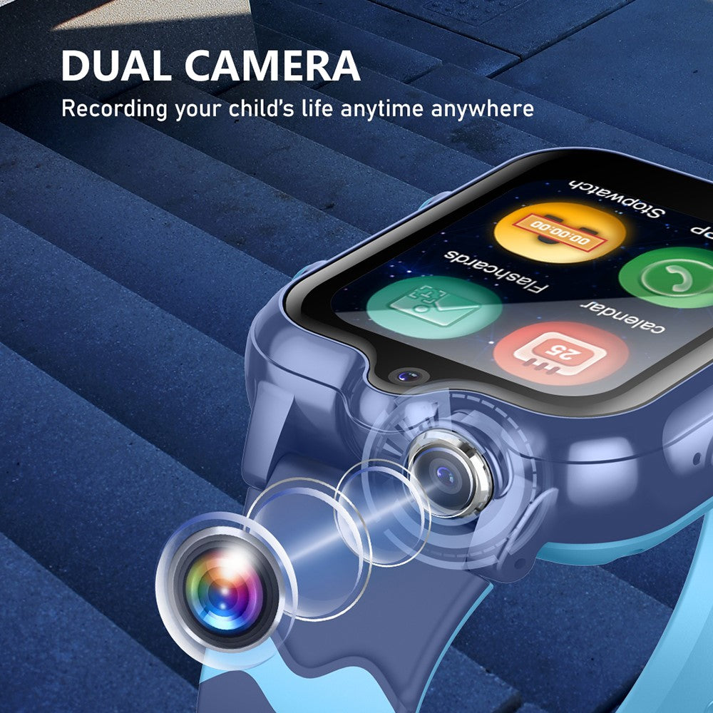 Android 8.1 Kids Smart Watch 1GB + 8GB GPS Tracking 2MP Camera Sports Watch Support Whatsapp