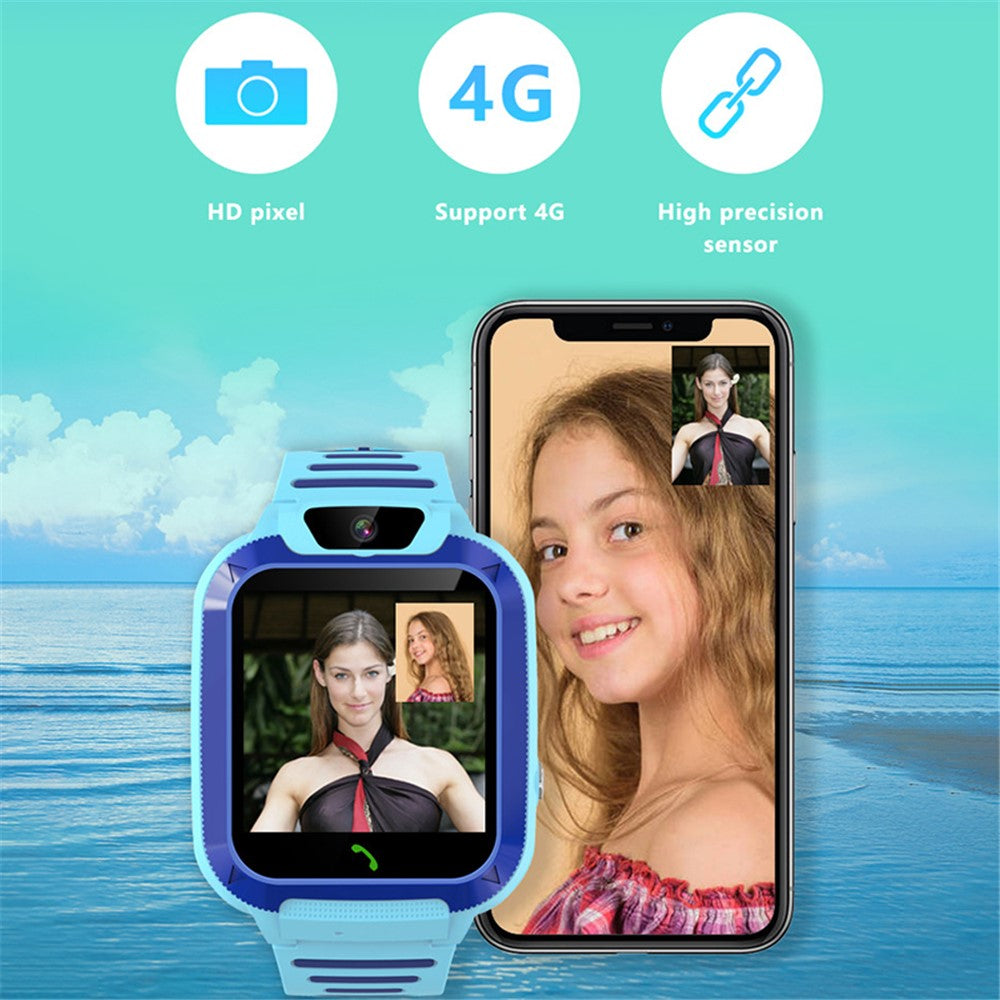 DH11 1.44 inch Touch Screen 4G Kids Watch WiFi LBS Position Tracker SOS Video Call Bracelet