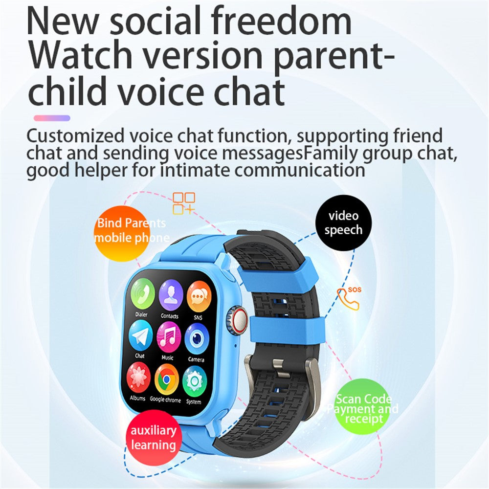 T9 1.89-Inch Screen Kids Watch SOS 4G SIM Card 1+16G Smart Watch