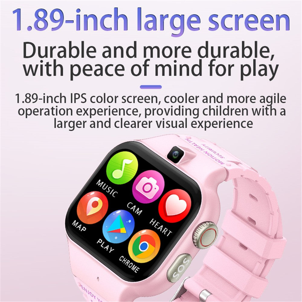 T8 1.89-Inch SOS 4G Children Smart Watch 1GB+16GB Waterproof Electric Band
