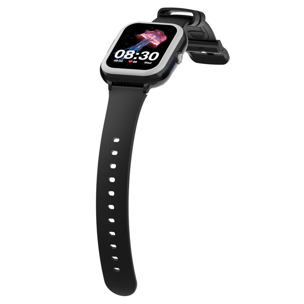M01 1.78-Inch AMOLED SOS 4G Phone Watch Children Voice Call SOS Kids Smart Bracelet (1+8G)