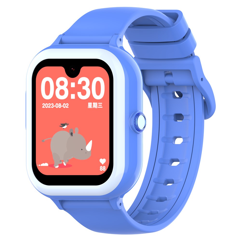M01 1.78-Inch AMOLED SOS 4G Phone Watch Children Voice Call SOS Kids Smart Bracelet (1+8G)