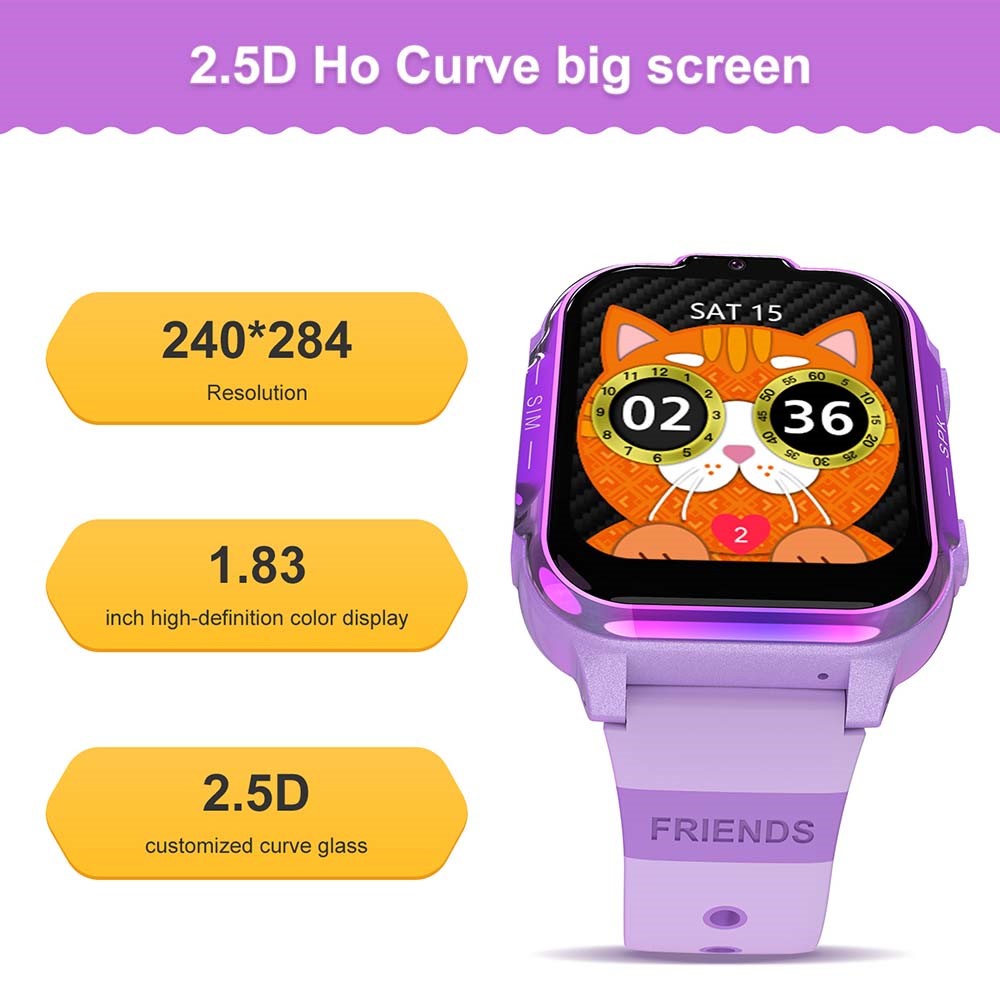 DH20 1.83-inch 4G Kids Smart Watch Camera Student 4G Video Call Smart Bracelet