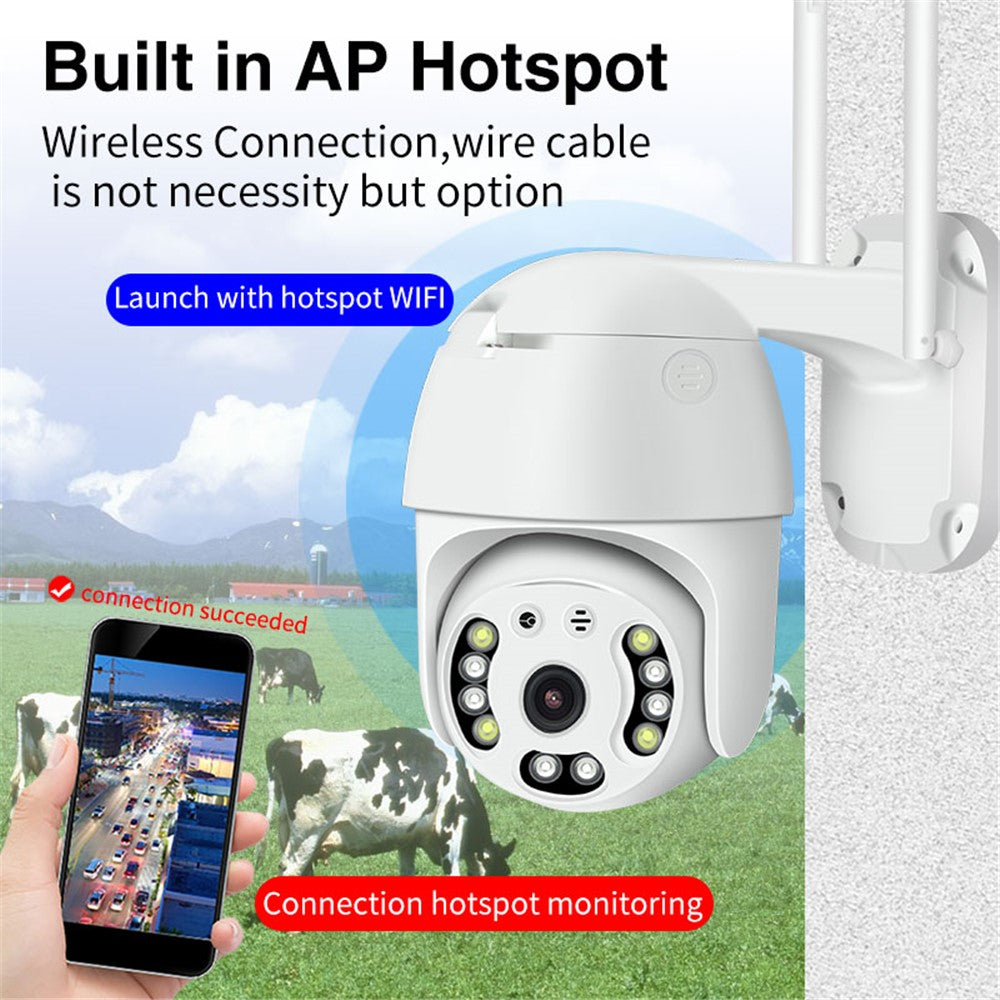 CP08-10 10-LED HD 1080P Wireless Remote WiFi IP Camera Webcam