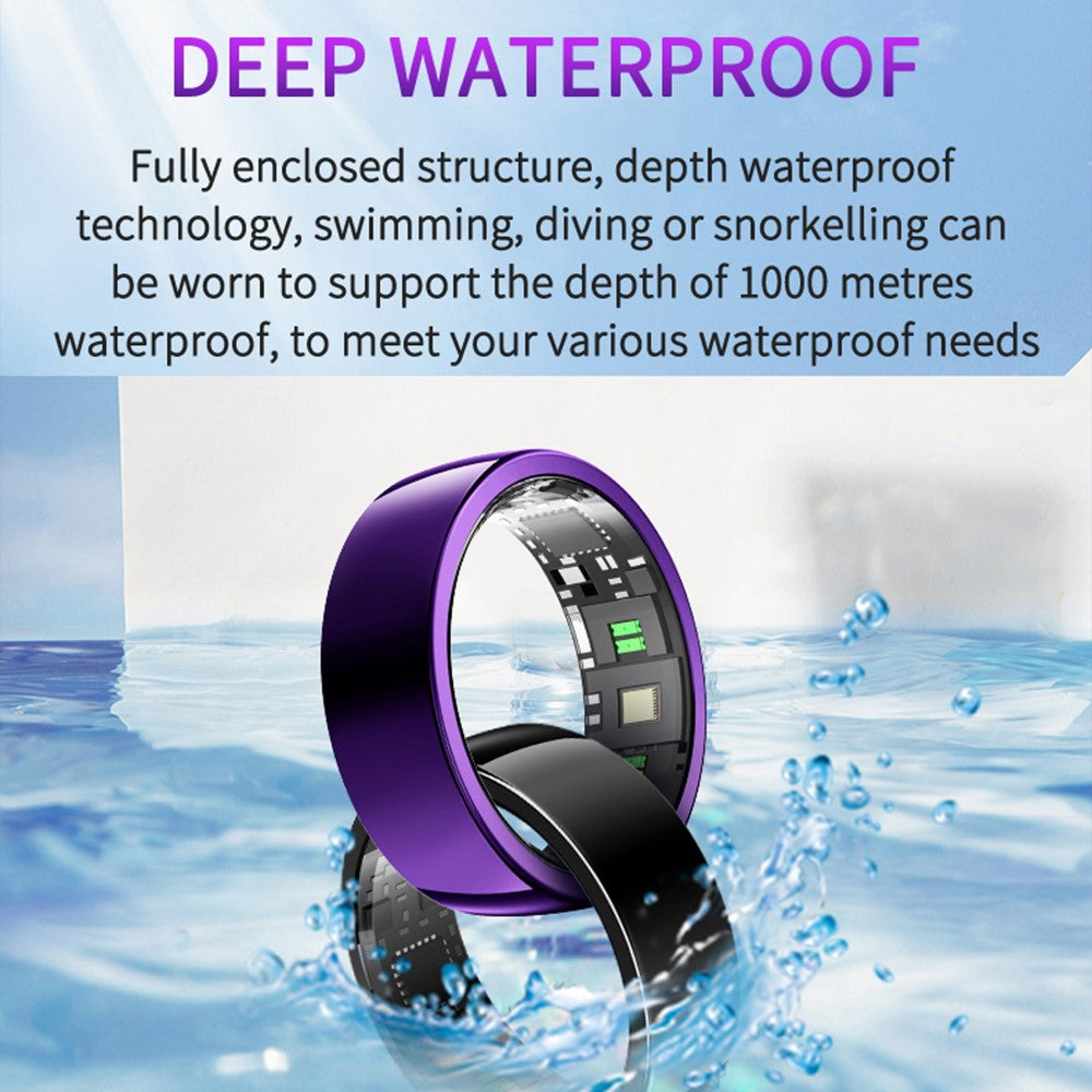 PX01 Bluetooth-compatible Sleep Health Monitoring Smart Ring Multifunction Finger Ring with Charging Case