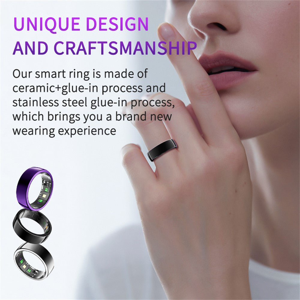 PX01 Bluetooth-compatible Sleep Health Monitoring Smart Ring Multifunction Finger Ring with Charging Case