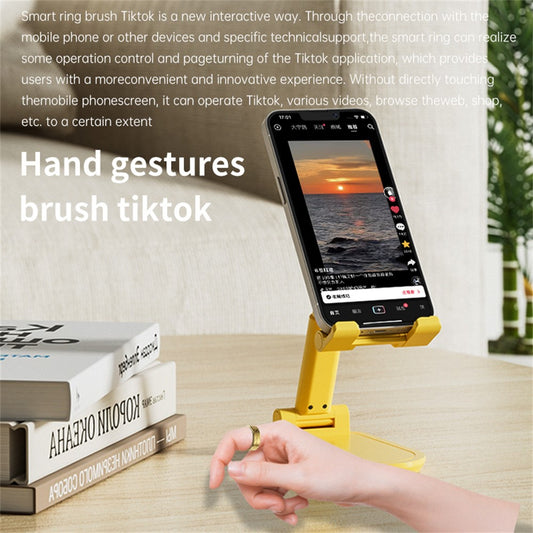 PX02 Crack Design Multi-Function Health Monitoring Smart Ring with Magnetic Charging Cable