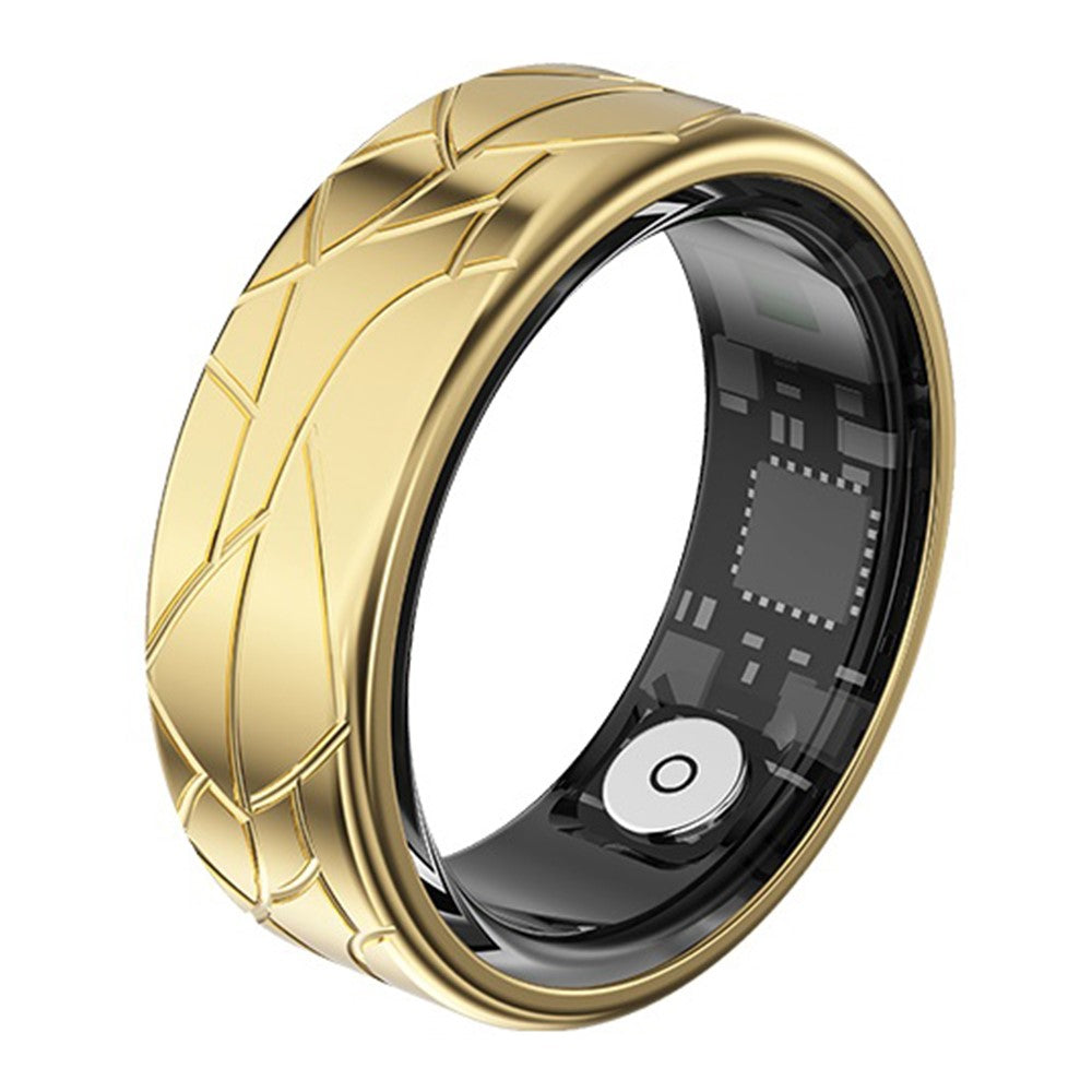 PX02 Crack Design Multi-Function Health Monitoring Smart Ring with Magnetic Charging Cable