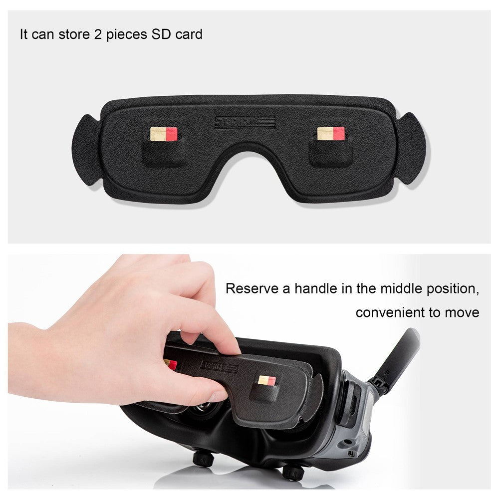 STARTRC For DJI Avata Protector Cover Dust-proof Board for DJI Goggles 2 VR Glasses Lens Protective Cover SD Card Storage PU Sleeve